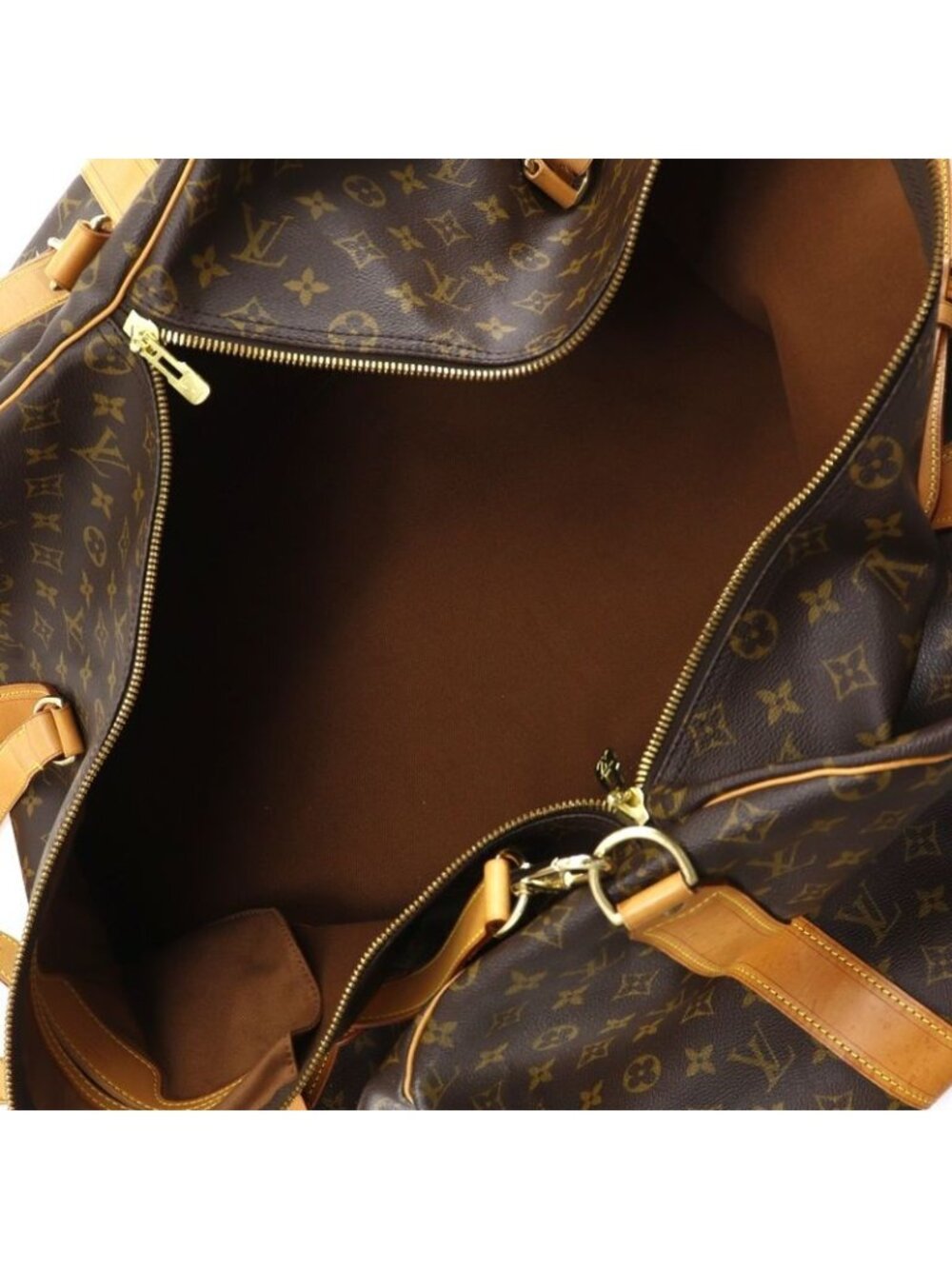 Louis Vuitton Sac Polochon Monogram Canvas Brown Boston Bag - Picture 6 of 10